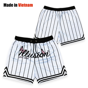 Fabricant de shorts de basket-ball personnalisés Design bon marché Shorts de basket-ball rétro de sport imprimés par sublimation - Product Image 2