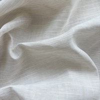 Tissu de rideau en voile transparent ignifuge IFR, largeur 320 cm, polyester, pour la décoration des fenêtres des projets hôteliers