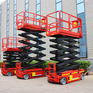 Nuevo elevador de tijera autopropulsado sobre orugas de 6m y 8m, elevador hidráulico de plataforma tipo tijera aérea - Product Image 3