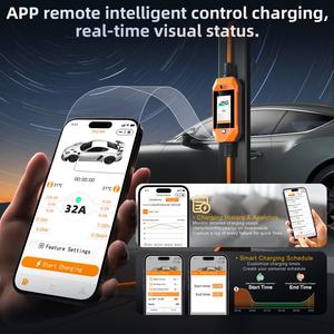 Chargeur de voiture électrique portable 7 kW à charge rapide avec écran tactile 4,3 pouces, application Wi-Fi et mises à jour de micrologiciel OTA intelligentes - Product Image 6