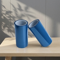 Film protecteur en silicone PET bleu, souple, imperméable et à faible résidu, de qualité supérieure, pour panneaux en plastique et acier des appareils électroniques grand public et ordinateurs