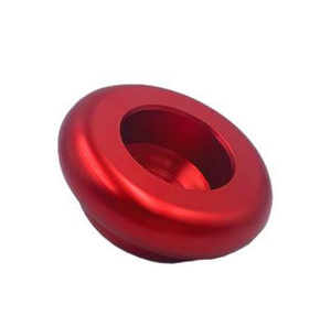 Cubierta Circular de Aluminio Anodizado Rojo de Alta Precisión, Mecanizado CNC, Accesorios para Equipos Personalizados OEM - Product Image 5