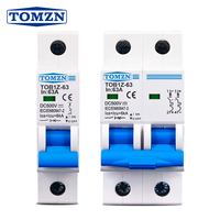 TOMZN 1P 2P DC MCB 6KA 500V Mini Circuit Breaker 3A 6A 10A 16A 20A 25A 32A 40A 50A 63A Sambungan Y