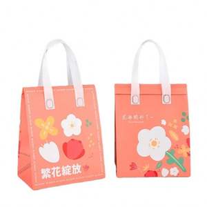 Sac isotherme de pique-nique portable et personnalisé en non-tissé pour restaurant, imperméable et pratique - Product Image 1