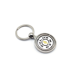 Portachiavi in Metallo Personalizzato con Logo Fitness Smaltato Portachiavi Girevole in Metallo con Logo Personalizzato per Palestra - Product Image 3