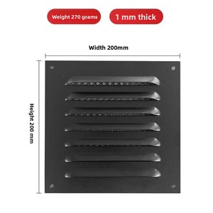 <span class=keywords><strong>Grille</strong></span> de ventilation prête à l'emploi pour fenêtre à persiennes, peinte, avec protection anti-pluie, respirante et rafraîchissante - Product Image 6
