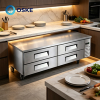 Réfrigérateur sous comptoir Chef Base pour cuisines professionnelles – Armoire de refroidissement pour conserver les ingrédients frais sous le plan de travail