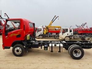 Camion de transport à plateau plat SHACMAN Delong G1 170 ch avec rampe et échelle, machine de transport légère 4x2 pour mini-excavatrice - Product Image 2