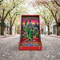 Jeu de lancer de sacs de fèves de carnaval écologique, pliable, avec armoire en bois, personnalisable en couleur et logo, pour foire