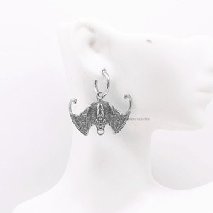 yunnique Bat Drop <b>Earrings</b> Titanium Steel Unisex Party Animal Design <b>Earrings</b> - Product Image 4