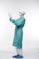 Uniformes de chirurgien imperméables lavables et réutilisables AAMI niveau 3 stérile autoclavable et recyclable 100 + fois robe chirurgicale