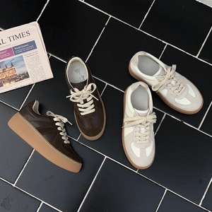 Chaussures de marche légères personnalisées de haute qualité pour hommes et femmes, baskets en cuir véritable à lacets, doublure en maille décontractée - Product Image 5