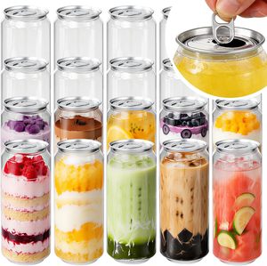 Pot en plastique PET de 250 ml, imprimé à l'écran, logo personnalisable, couvercle en aluminium, qualité alimentaire, 100% matière vierge, café, thé, jus, soda - Product Image 1