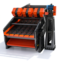 Crible vibrant à flux inversé pour la déshydratation du charbon, machine de séparation pour boues fines de charbon et matériaux collants de 3 mm, équipement minier