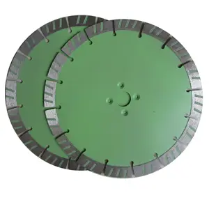 Top Verkoop 230Mm Groene Diamant Stenen Gesegmenteerde Snijden Zaagblad Voor Graniet Marmer Beton