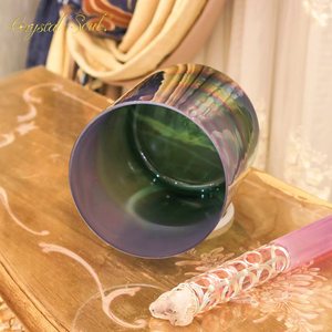 Crystal Soul Diseño exclusivo <span class=keywords><strong>de</strong></span> Cosmic Aurora Alchemy Crystal Bowl 432Hz Paso perfecto - Product Image 5