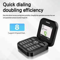 Teléfono Móvil Plegable I17Pro Mini con Pantalla de 1.77 Pulgadas, 2G GSM, Doble Nano SIM, 1000mAh, Bluetooth, Teclado Físico