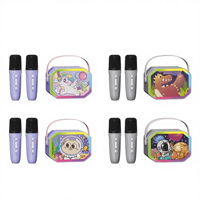 Girls' Children's Small Microphone Speaker Combo Karaoke Singing Machine for Plastic Battery Operated Toy