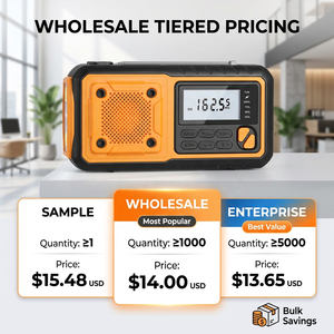 Professional 4000mAh Emergency Weather <strong>Radio</strong> Fast Charging Solar Hand Crank NOAA Alert <strong>Radio</strong> IPX5 Survival Gear Factory <strong>Direct</strong> - Product Image 6