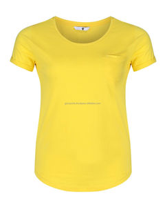 T-shirt pour femmes, ourlet incurvé, décontracté de haute qualité, prix de gros, service d'impression personnalisé, quantité en vrac - Product Image 5
