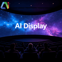 Écran LED incurvé flexible de forme spéciale Ai Display Creativity, 8K, 7680Hz, luminosité 1000cd, mur vidéo haut de gamme pour espaces commerciaux