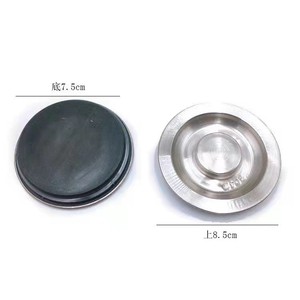 First Power Kitchen Sink Stopper Stainless Steel 8.5-8.7cm Undermount <b>Brushed</b> Finish Dishwasher <b>Drain</b> Cover - Product Image 2