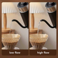 Bouilloire Électrique Sans Fil en Métal Noir 110V, 1 Litre, Personnalisable avec Logo, pour Eau Bouillante et Café, Températures Variables - Meilleures Ventes