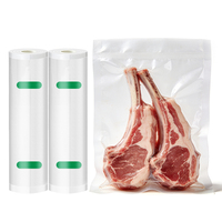Rouleaux de plastique sous vide de qualité alimentaire personnalisés, gaufrés, pour emballage sous vide de salades et aliments pour bébés, compatibles micro-ondes