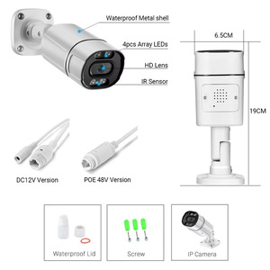 Cámara de Seguridad IP POE 4K de 8MP con Carcasa Metálica, ON&VIF, Sensor Sony, para Exteriores, con Audio Bidireccional - Product Image 5