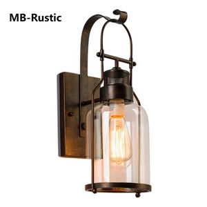 Lampada <span class=keywords><strong>da</strong></span> <span class=keywords><strong>parete</strong></span> <span class=keywords><strong>Vintage</strong></span> americana in metallo moderno Loft Bar - Product Image 3