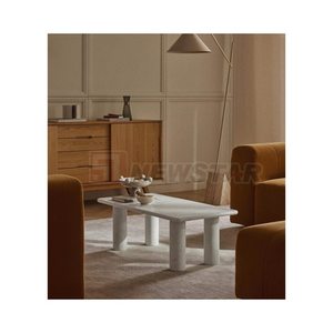 Newstar tùy chỉnh Carrara Trắng bảng vuông, Nhật Bản Phong Cách thấp Đá Cẩm Thạch Bàn cà phê, phòng khách trang trí nội thất - Product Image 1