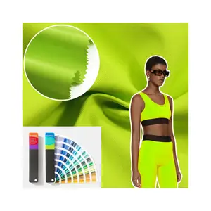 2024 yeni moda 460T dimi 50D * 50D Film 100% Polyester örme kumaş için Yoga kıyafeti
