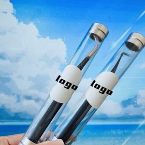 Pinset Bulu Mata Stainless Steel Berlian Merah Muda Pegangan Pinzette Aplikator Pinzette Volume Tinggi Pinset Bulu Mata - Product Image 5