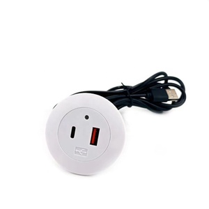 Hai cổng USB ổ cắm + C mặt tấm với USB cáp mở rộng - Product Image 5