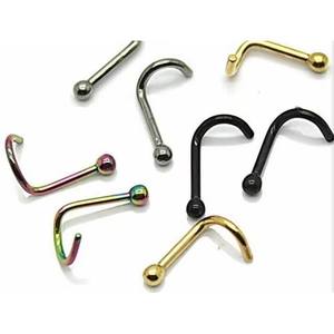 Anillo de Nariz de <span class=keywords><strong>Titanio</strong></span> G23 de Grado Implante Personalizado al por Mayor, Piercing de Nariz, Piercing Corporal - Product Image 1