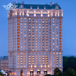 ท็อปห้องน้ำหินอ่อนคาร์ราร่าสีขาวโกลด์ท็อป ทันสมัย เป็นมิตรกับสิ่งแวดล้อม กันน้ำ สำหรับโรงแรม ขายส่ง - Product Image 4