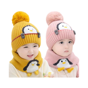 Conjunto <span class=keywords><strong>de</strong></span> Gorro <span class=keywords><strong>de</strong></span> Punto <span class=keywords><strong>de</strong></span> Pingüino <span class=keywords><strong>de</strong></span> Dibujos Animados <span class=keywords><strong>para</strong></span> Bebé, Bufanda Cálida <span class=keywords><strong>de</strong></span> Invierno, Manoplas, Combo <span class=keywords><strong>de</strong></span> Gorro <span class=keywords><strong>de</strong></span> <span class=keywords><strong>Lana</strong></span> <span class=keywords><strong>para</strong></span> Bebés y Niños Pequeños, Calentador <span class=keywords><strong>de</strong></span> <span class=keywords><strong>Cuello</strong></span>, Regalo - Product Image 4