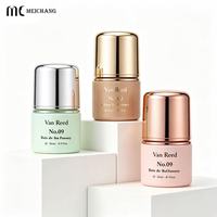 Flacon roll-on rond droit en PP de 40 ml, étanche et scellé, vide, pour emballage cosmétique et soins personnels