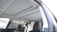Pare-soleil électrique ciel étoilé pour Tesla Model 3, contrôle par application, commande vocale, lumière ambiante RGB, projection d'étoiles, rideau de toit de luxe en PVC