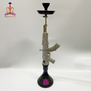 Usine en gros meilleur <span class=keywords><strong>prix</strong></span> de luxe fumer Shisha or <span class=keywords><strong>Ak</strong></span> <span class=keywords><strong>47</strong></span> narguilé - Product Image 4