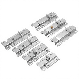 Loquet de porte à ressort double tête en acier inoxydable, bouton-poussoir à rebond automatique pour la sécurité des portes et fenêtres de salle de bain - Product Image 4