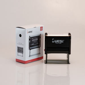 Tampon en caoutchouc auto-encreur 22*58mm Tampon <span class=keywords><strong>WES</strong></span> Plastique Utilisation de bureau Cachet Dateur - Product Image 1