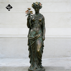 Escultura de Bronce para Exteriores, Estatua de la Diosa de las Cuatro Estaciones, Decoración Metálica Artística para Jardín, Parque y Paisaje - Product Image 2