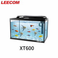 LEECOM Factory Wholesale Fish tank Aquarium Kit with Aquariums Accessories LED Lighting and Filtration Included Glass Tank