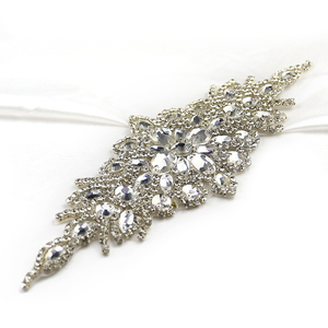 New Fashion Rhinestone Custom Make Applique Iron em Patches Glitter WRA-180 - Product Image 5