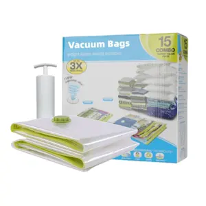 透明塑料15包真空储物袋服装节气袋防尘收纳袋