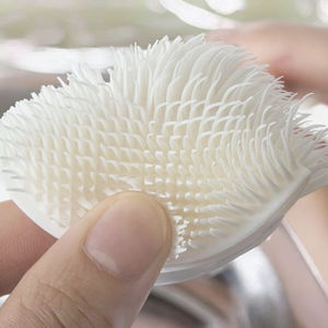 Brosse <span class=keywords><strong>de</strong></span> nettoyage multifonctionnelle en silicone écologique PP pour la cuisson/la cuisson/le barbecue Tête pliable à long manche en plastique - Product Image 4