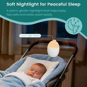 Mecedora Automática Portátil para Bebés con Vibración, 2 Luces y 3 Sonidos Musicales, Mecedora Ajustable para Recién Nacidos - Product Image 5