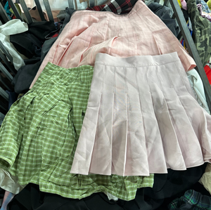 Abbigliamento estivo usato all'ingrosso gonne da <span class=keywords><strong>donna</strong></span> Ukay Design moda <span class=keywords><strong>cotone</strong></span> pre-amato Mini gonna plissettata abbigliamento da <span class=keywords><strong>donna</strong></span> - Product Image 6