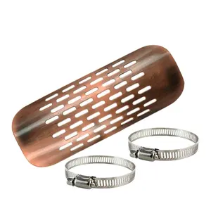 Motocicleta reformado retro tubo de escape Escudo de calor adecuado para Harley crucero coche TieMa 400 carreras de 400 - Product Image 1